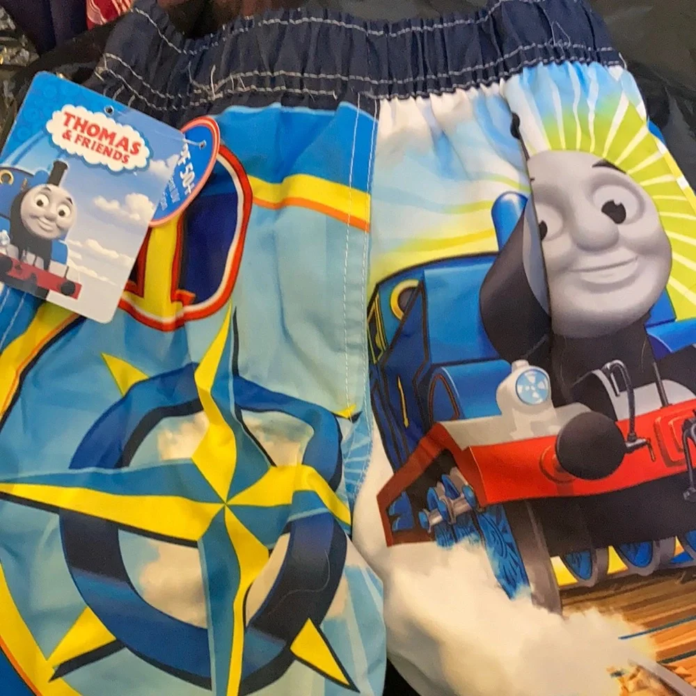 FINAL MARKDOWN NWT boys Thomas and friends swim trunks 18 months